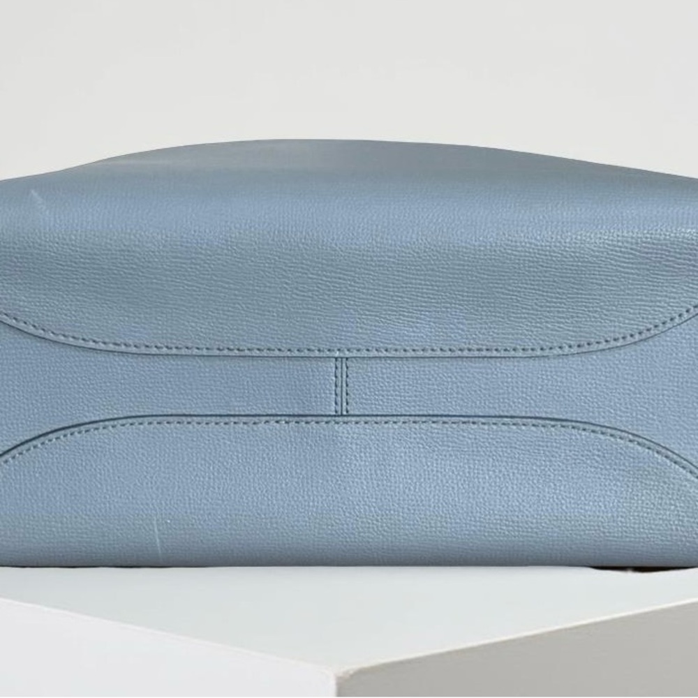 Authentic Kate Spade Blue Crossgrain Leather Tote Bag! - Picture 7 of 15
